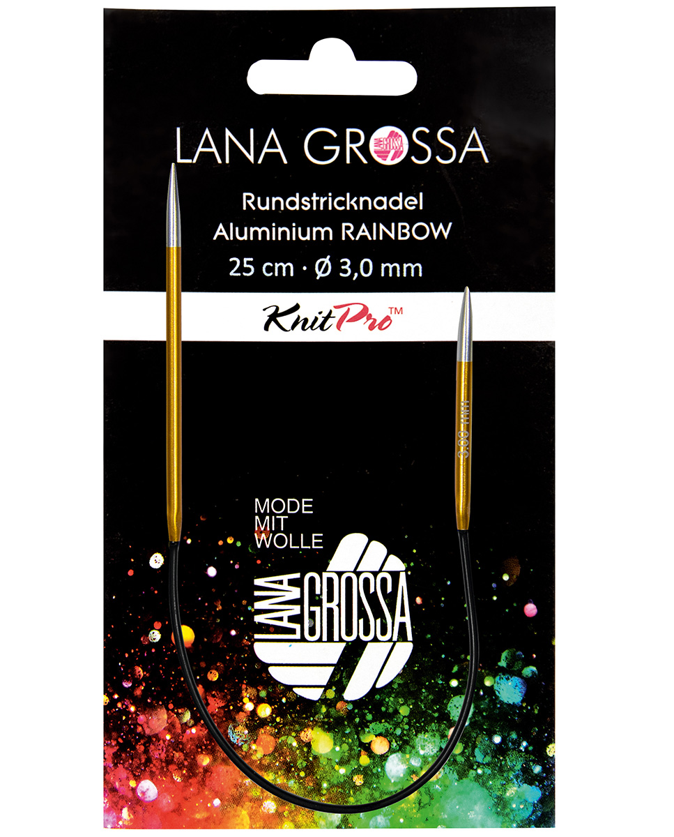 Rundstricknadel Alu RAINBOW 60cm - 3,0 mm - Lana Grossa