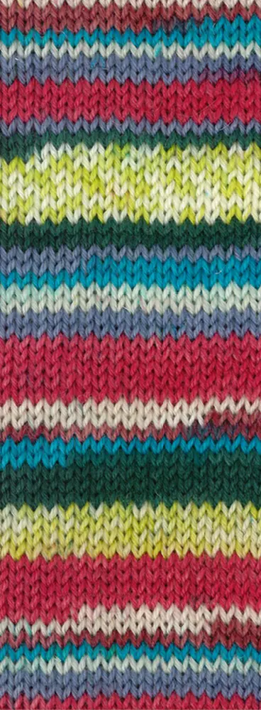 717 Himbeerrot/Veilchenblau/Weiß/Zimtbraun/Mai-/Dunkelgrün/Himmelblau Jacquard