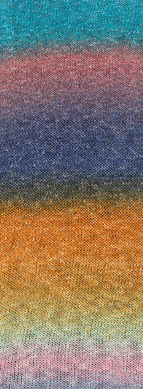 1019 Türkis/Dunkelgrau/Altrosa/Blauviolett/Orange/Mint/Rosa