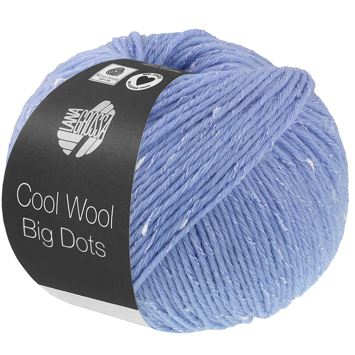 Wolle, Garn, Big Dots, Farbe blau, Strickgarn
