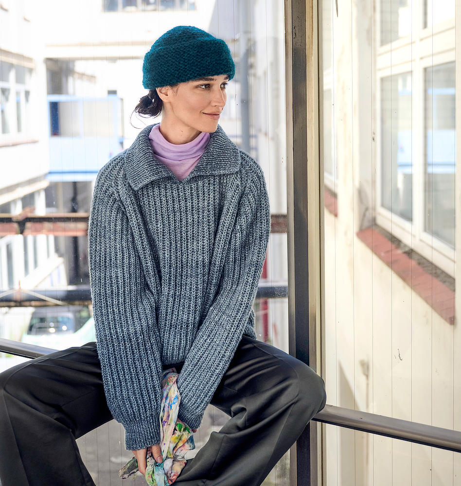 DIY-Wollpaket PULLOVER MIT PATENTMUSTER Gr. S - Brigitte
