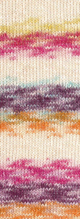 GOMITOLO HIPPIE - 3031 Orange/Brombeer/Helltürkis/Pink/Natur/Limette - Lana Grossa