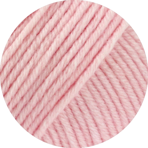 Lana Grossa Cool Wool Superbig Uni aus 100% Schurwolle (Merino extrafein) in Farbe 001 Rosa