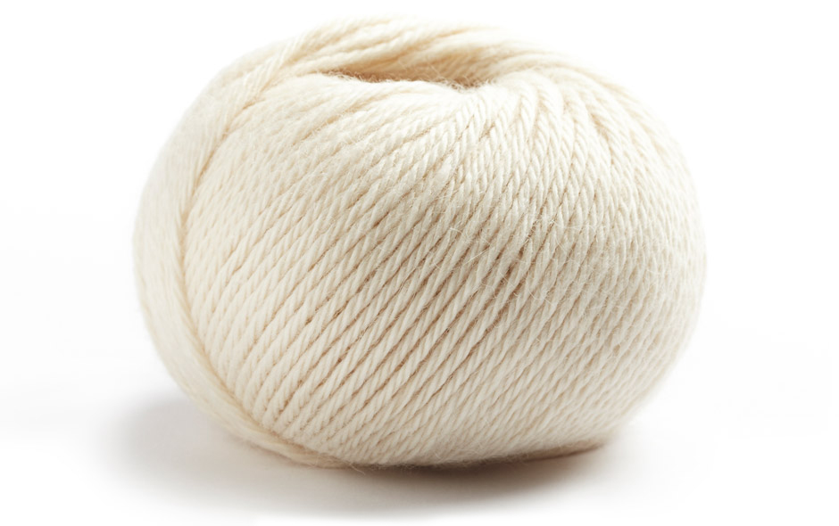 Wolle, Kugeln, Naturweiß, Garn, Strickware