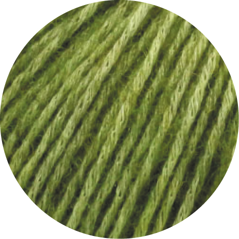 Naturfaser-Garn aus Baumwolle, Merino Schurwolle und Baby Alpaka von Lana Grossa in Farbe 002 apfelgrün