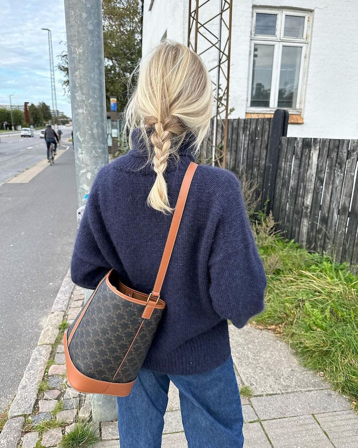 handtasche, schultertasche, bucket bag, crossbody, Monogramm-Muster