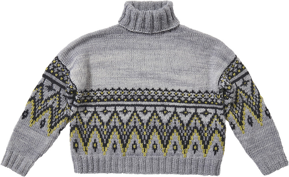 DIY-Wollpaket PULLOVER MIT NORWEGERMUSTER - Brigitte
