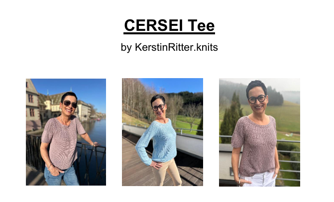 Tee, Knitshirt, Rundhals, Kurzarm, pink, blau
