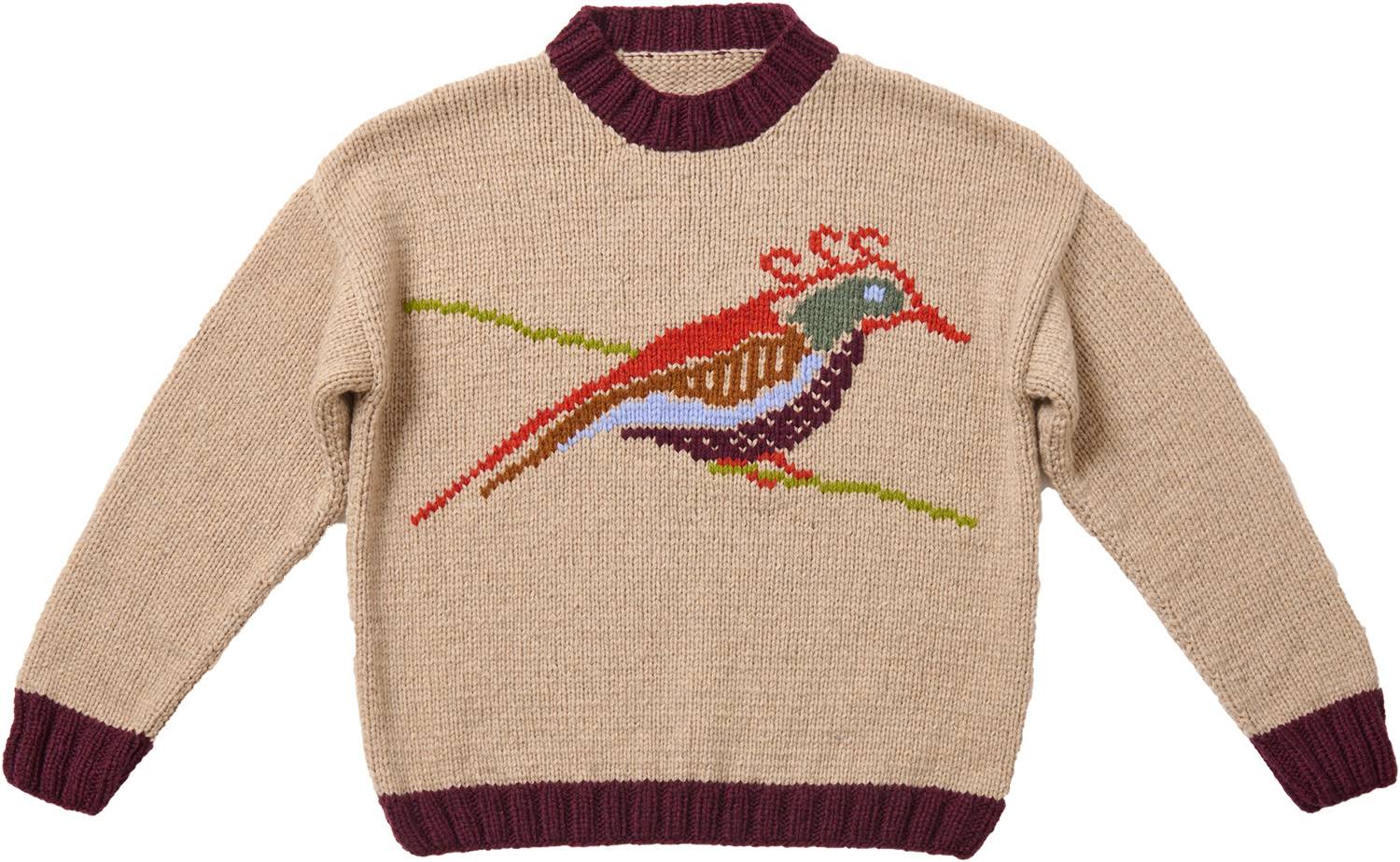 Wollpaket PULLOVER MIT AUFGESTICKTEM VOGEL - Gr. S - Brigitte