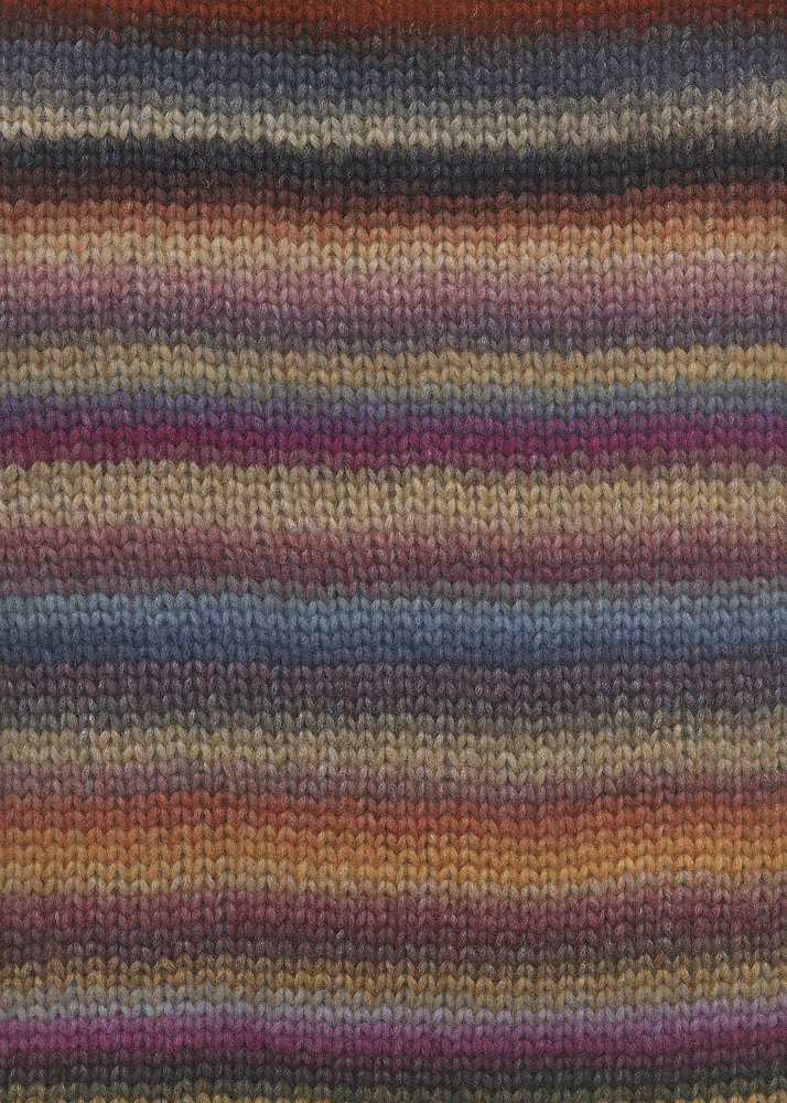 Produktbild von LANG YARNS Cloud 0015 Rosa Orange Lime Häkelwolle, 260 M, Maschenprobe