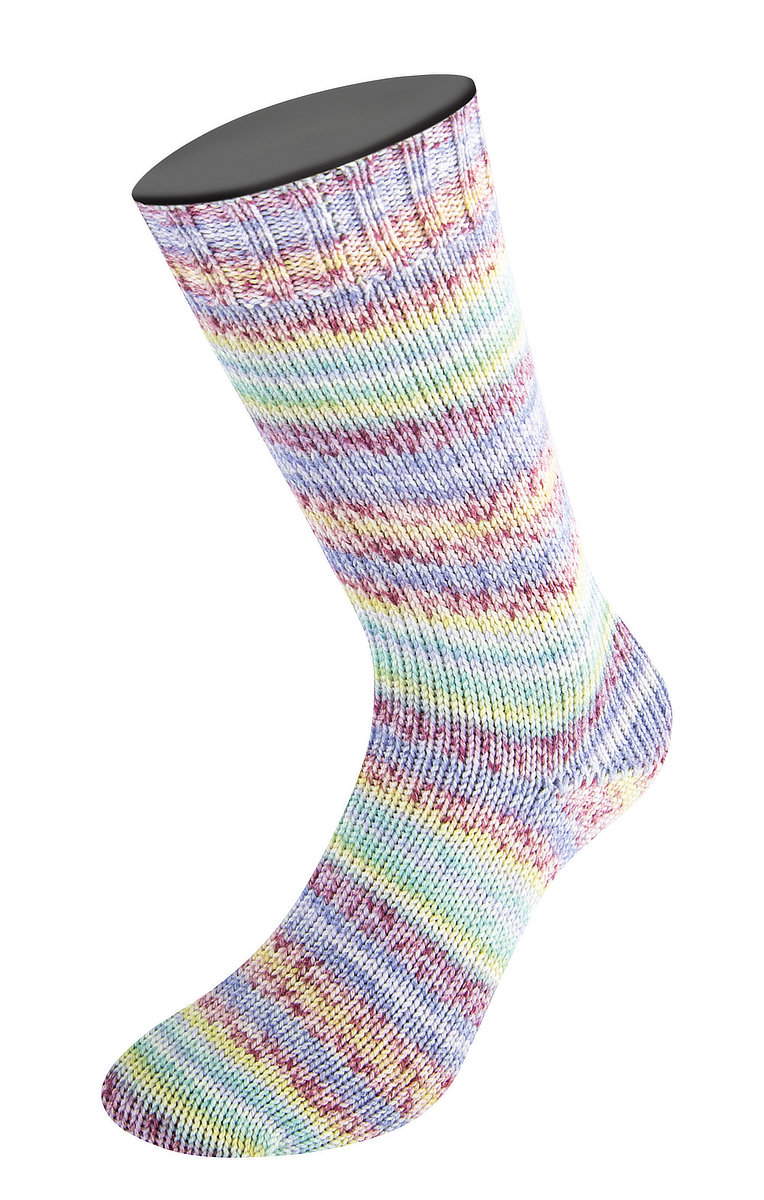 4143 Antikviolett/Veilchenblau/Kiwigrün/Creme/Mint/Pastelllila