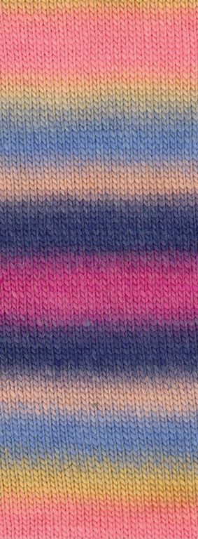 003 Sandgelb/Rosa/Blau/Pfirsich/Dunkelblau/Pink