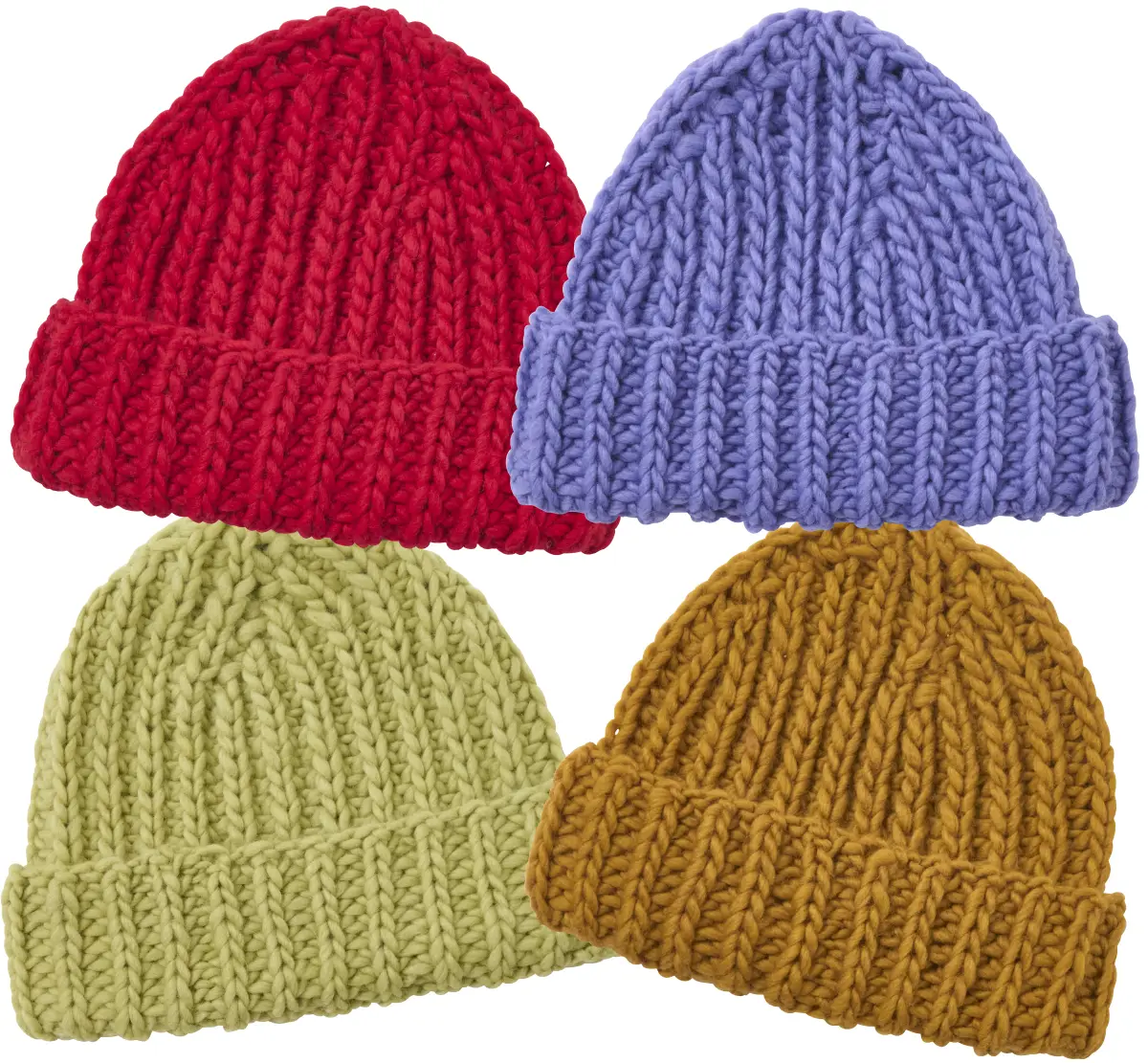 DIY-Wollpaket MÜTZE IM PATENTMUSTER - Brigitte aus Rico Design Essentials Super Super Chunky