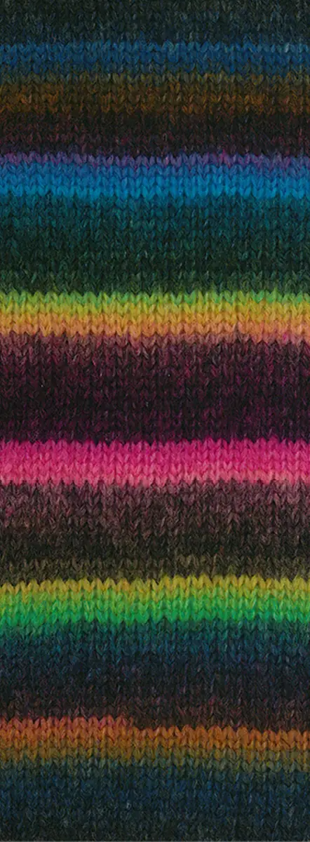 001 Dunkelgrau/Brombeer/Orange/Gelb-/Dunkelgrün/Blau