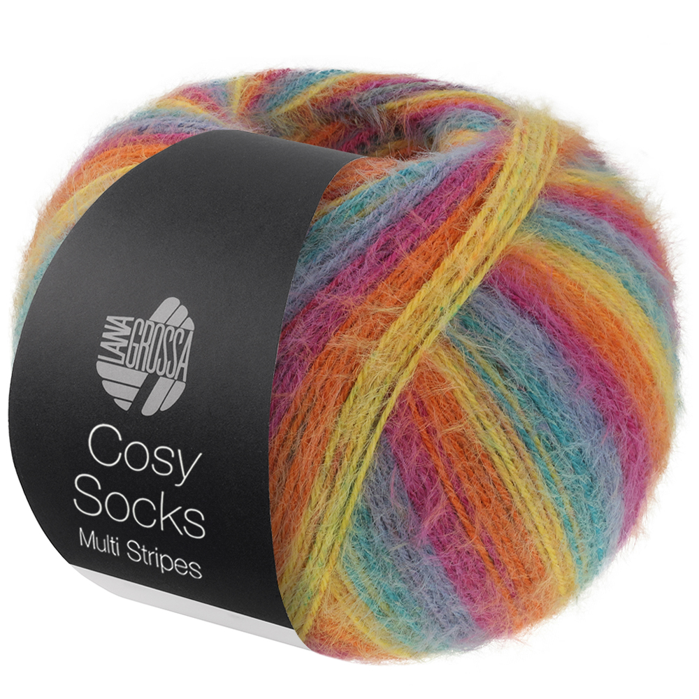 COSY SOCKS MULTI STRIPES - Lana Grossa
