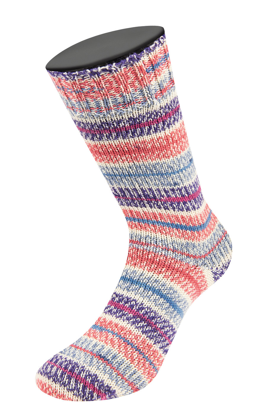 MEILENWEIT 100 CASHMERE MEZZO - 4204 Burgund/Ocker/Ecru/Bordeaux/Orange/Fliederlila/Graubeige - Lana Grossa
