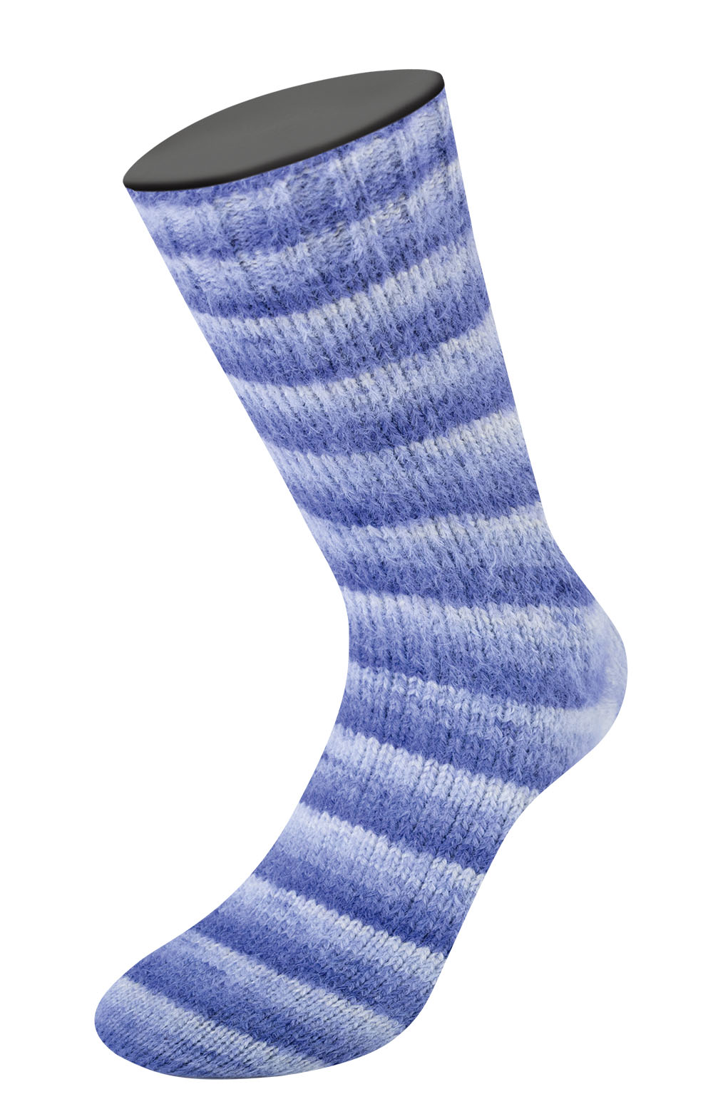 Socken, Streifen, Wollsocke, Knöchel-/Wadenlänge, Blau-weiß