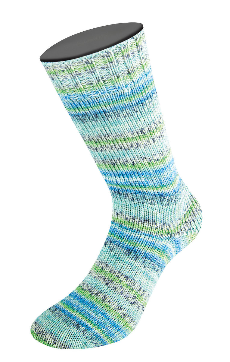 4142 Helltürkis/Türkis/Grau/Weiß/Frühlingsgrün/Blau