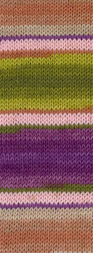131 Moos-/Oliv-/Lindgrün/Zimt/Rosa/Rotviolett/Graubeige/Nougat Gestreift