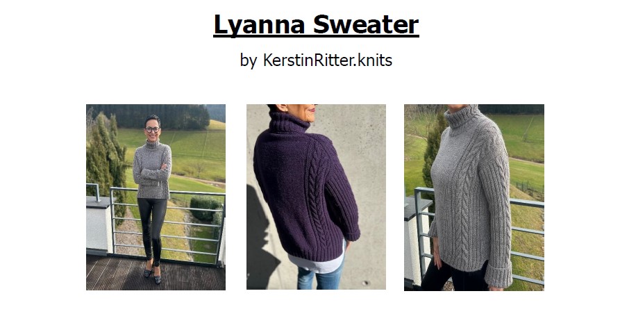 Lyanna Sweater - Kerstin Ritter
