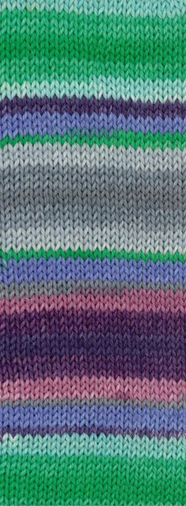 130 Smaragd/Türkis/Dunkel-/Blauviolett/Hellgrau/Grau/Altrosa/Brombeer Gestreift