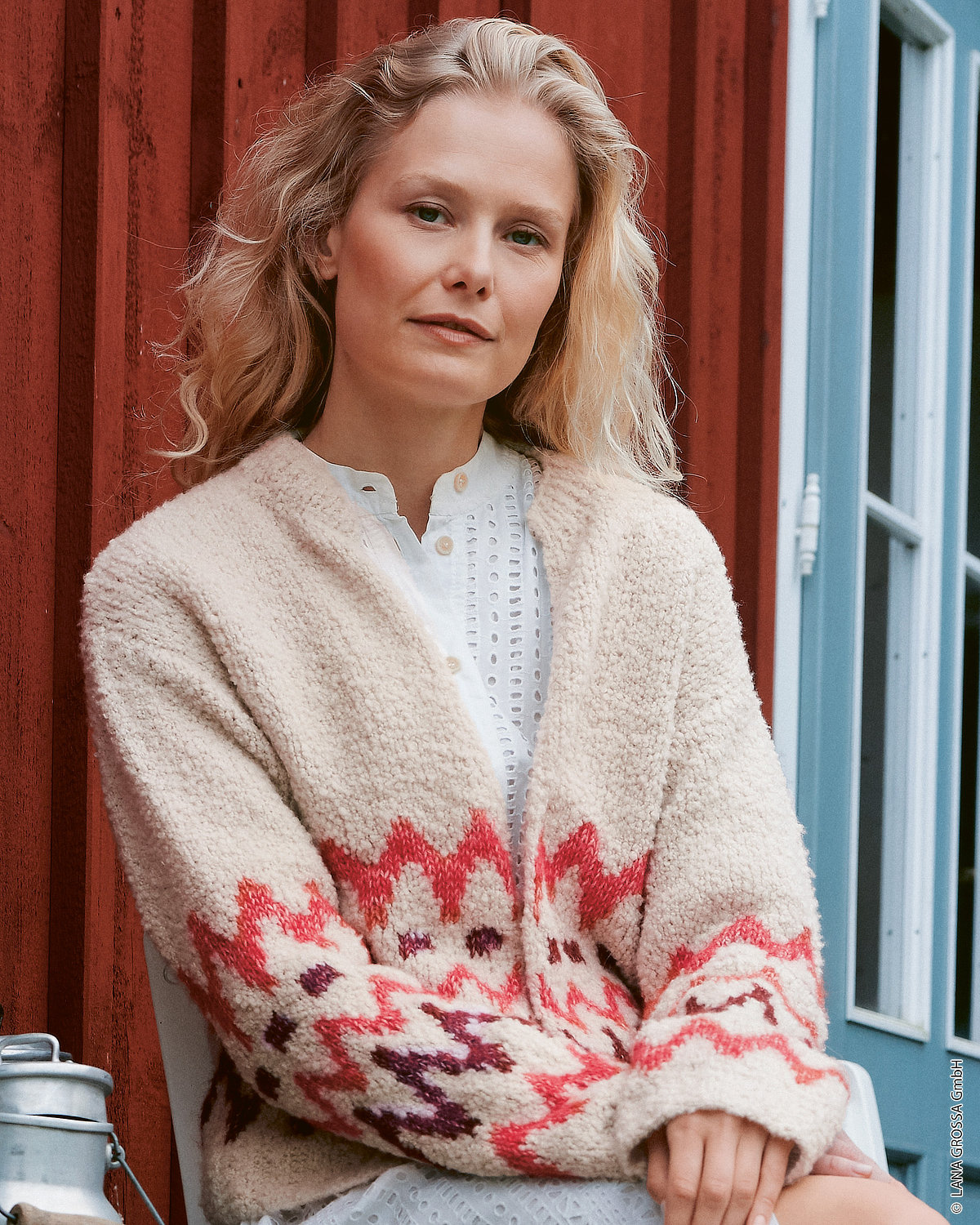 Cardigan, Ge knitted sweater, Beige Cardigan, Musterstrick, Loungewear