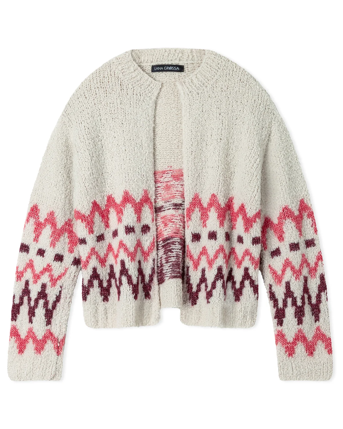 cardigan, knit, pattern, multicolor, women