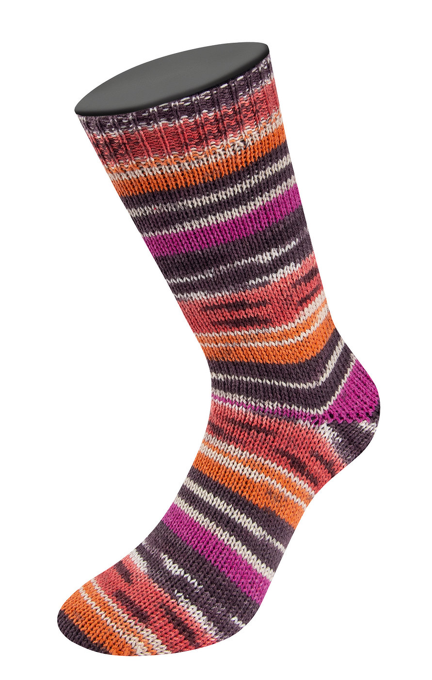 3581 Rost/Dunkelbraun/Natur/Orange/Anthrazit/Fuchsia/Dunkelgrau
