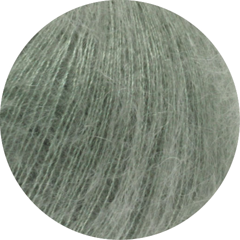 Flauschiger Lacegarn Klassiker aus Mohair und Seide in Farbe Farbe 105 graugrün