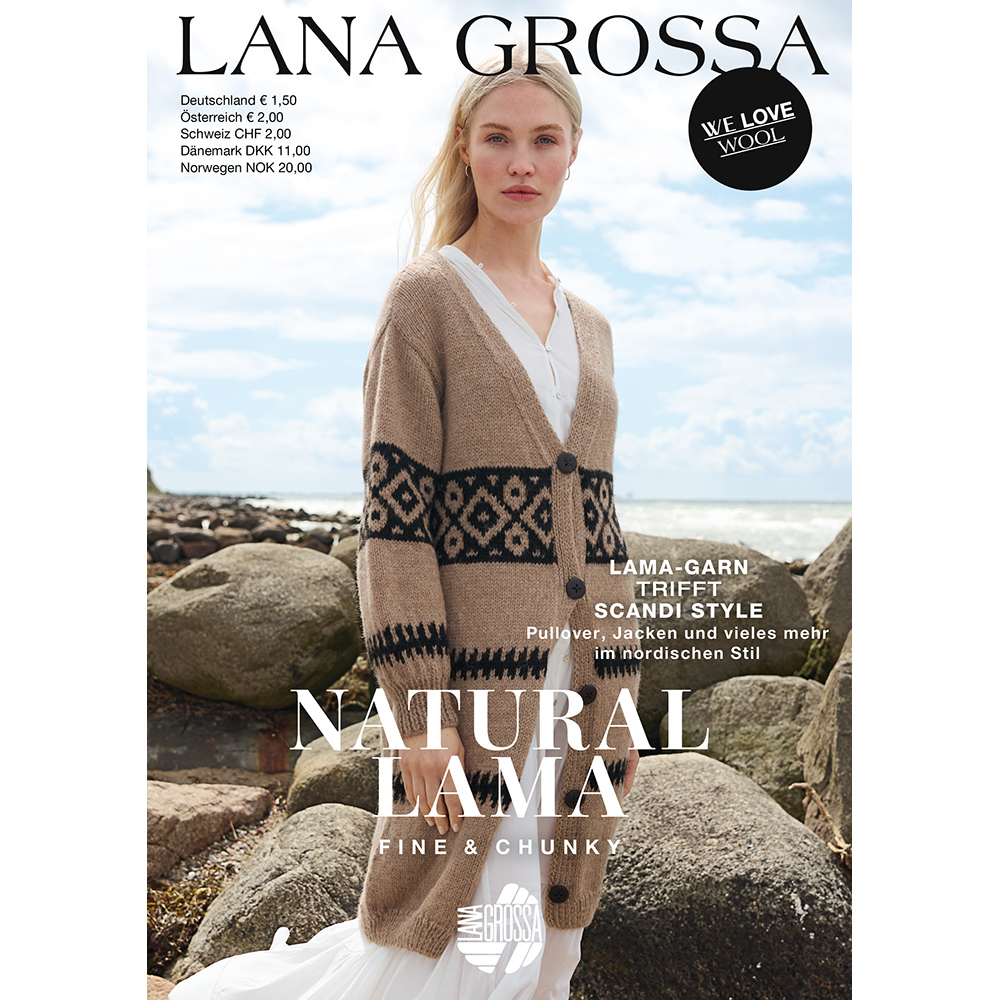 Anleitungsflyer NATURAL LAMA fine & chunky - Lana Grossa