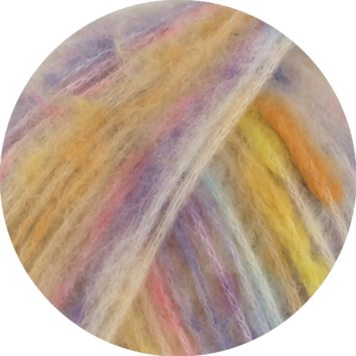 008 Rohweiß/Orange/Violett/Hellblau/Gelb