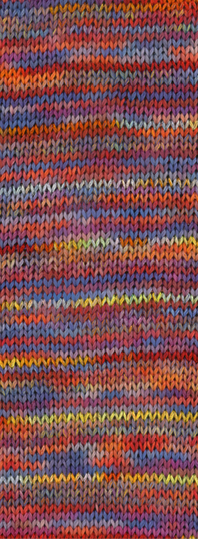 COTONELLA MULTI - 101 Dunkelrot/Blau/Gelb/Orange bunt - Lana Grossa