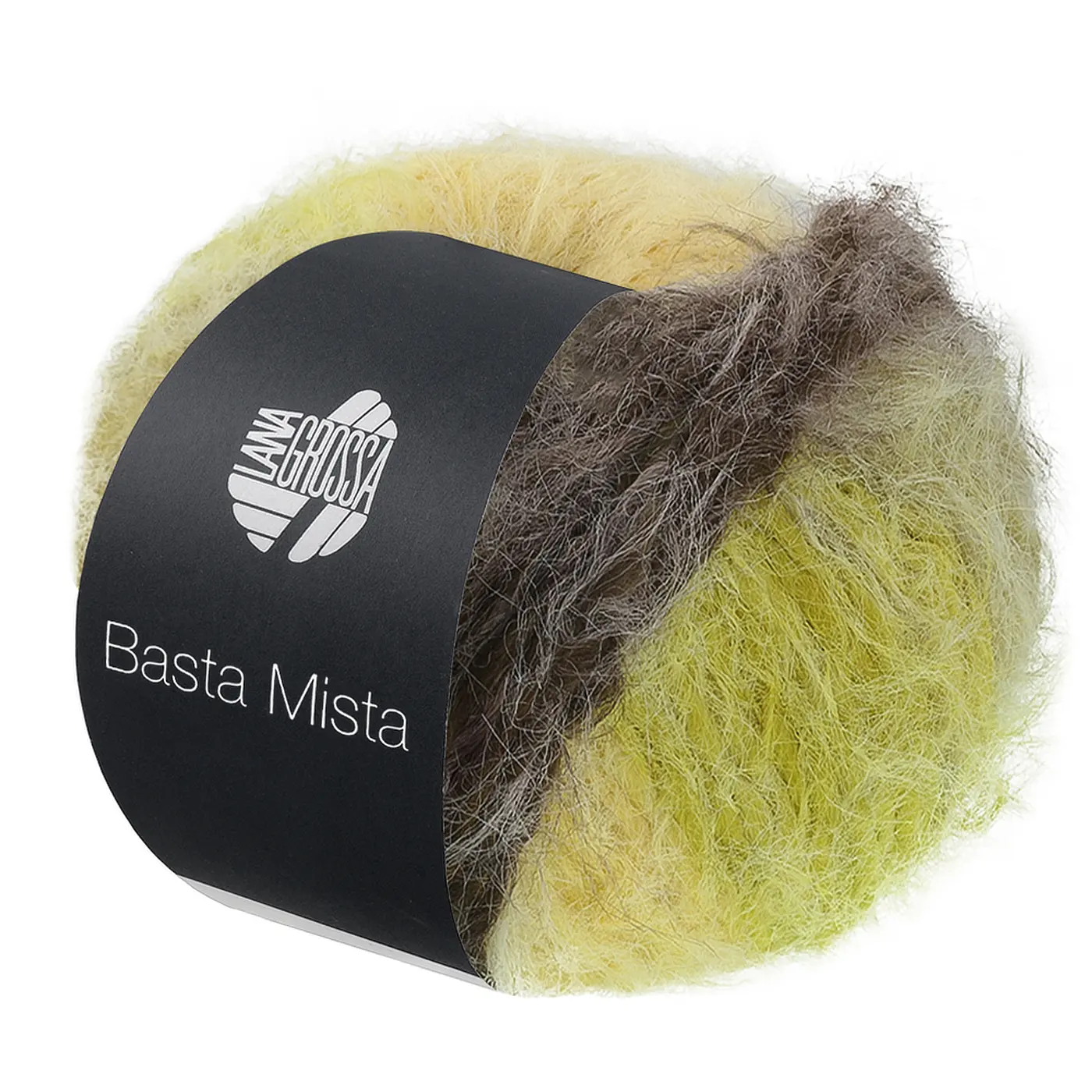 BASTA MISTA - 117 Graubraun/Taupe/Gelb/Hellgelb/Helloliv - Lana Grossa