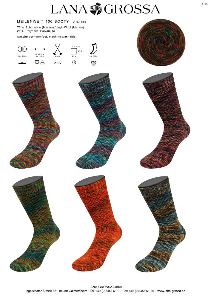Socken, Wollsocken, Mehrfarbig, Knöchelhoch, Merinowolle