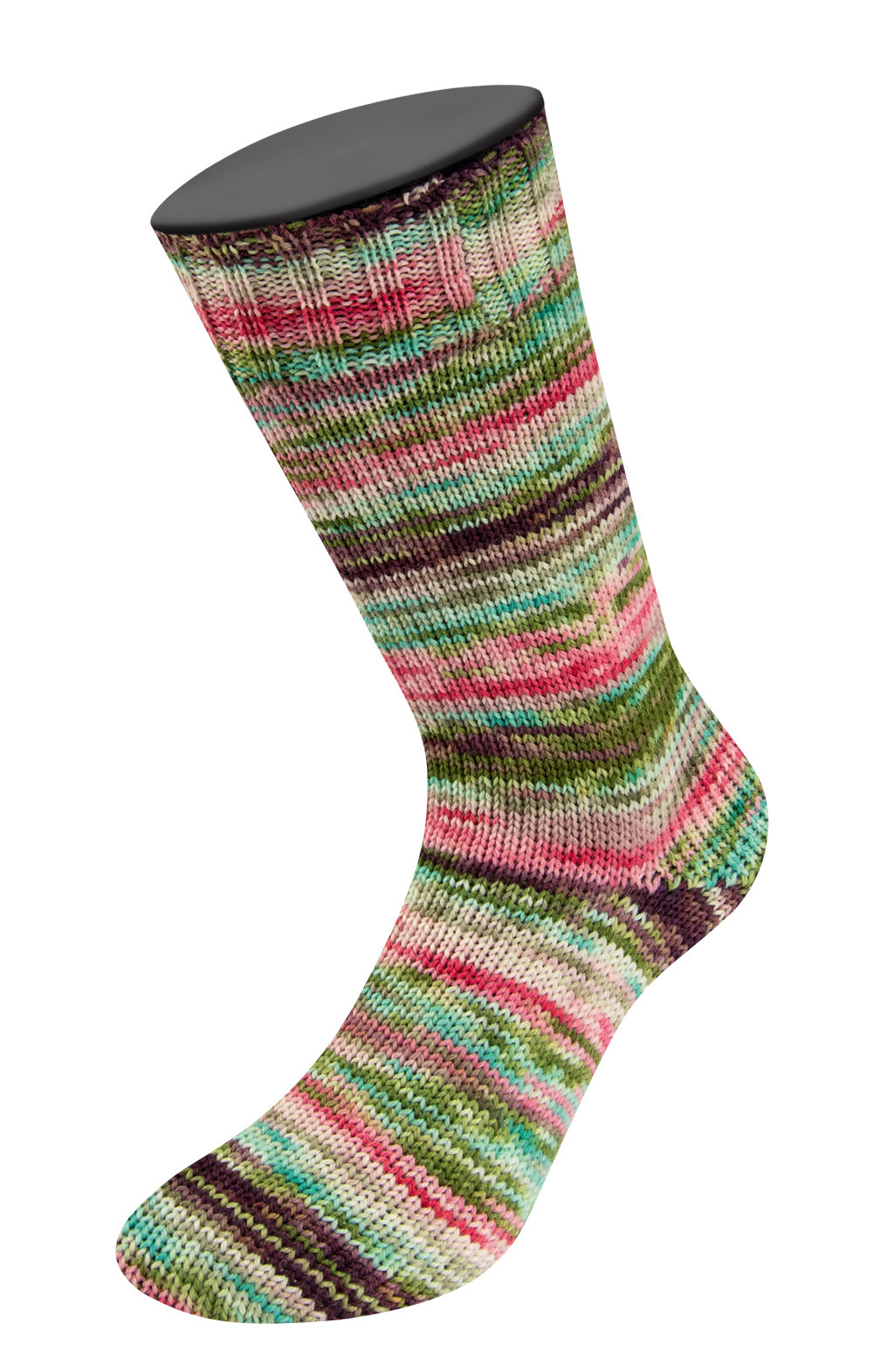 Socken, Strick, Muster, Mehrfarbig, Kniesocke
