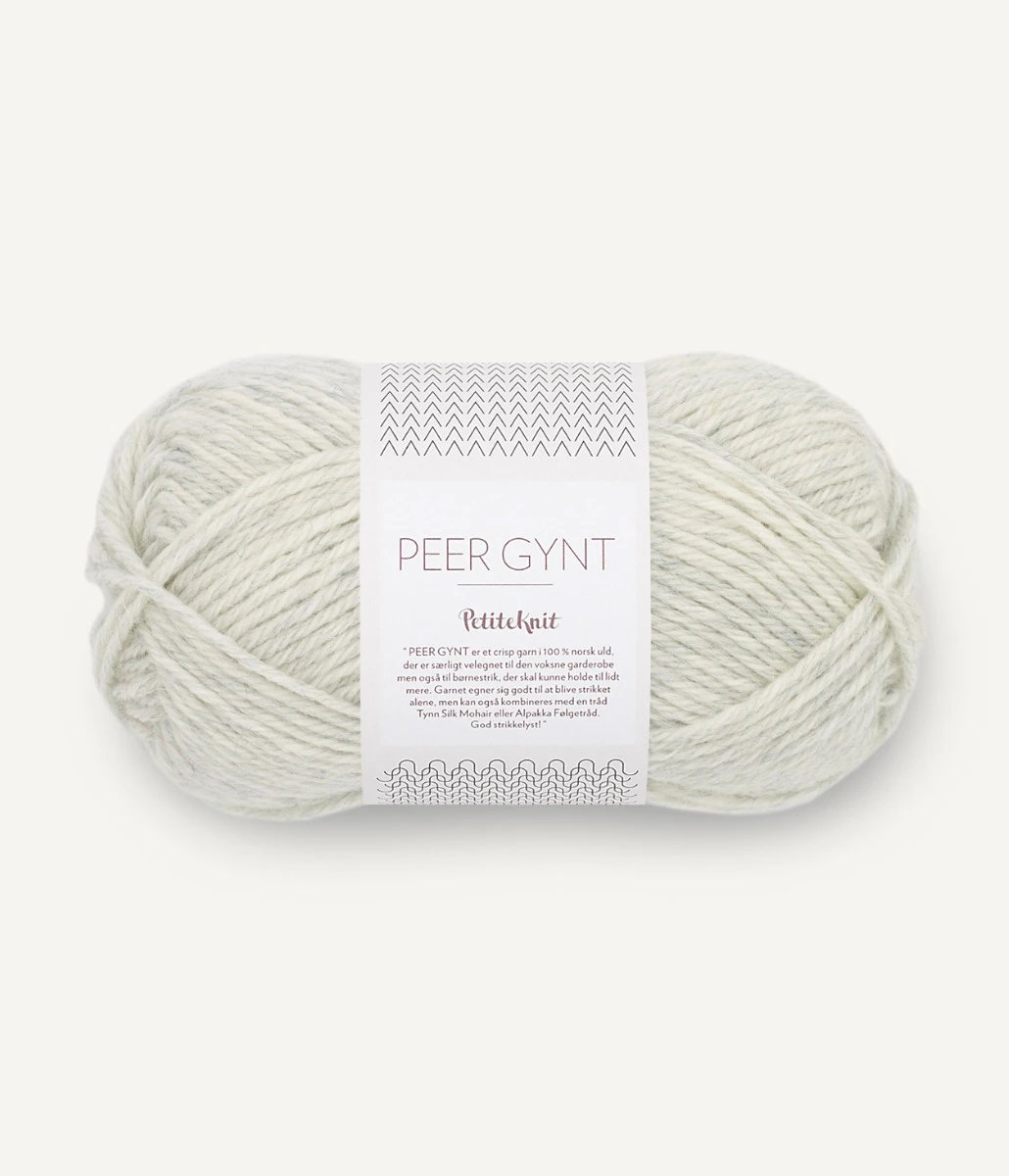 Peer Gynt by PetiteKnit - 1021 Light Grey Melange - Sandnes
