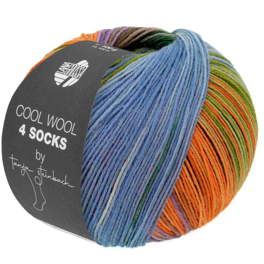 COOL WOOL 4 SOCKS PRINT II 100g - Lana Grossa