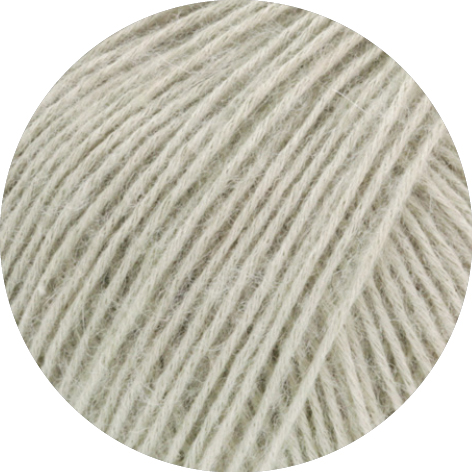 Naturfaser-Garn aus Baumwolle, Merino Schurwolle und Baby Alpaka von Lana Grossa in Farbe 093 graubeige