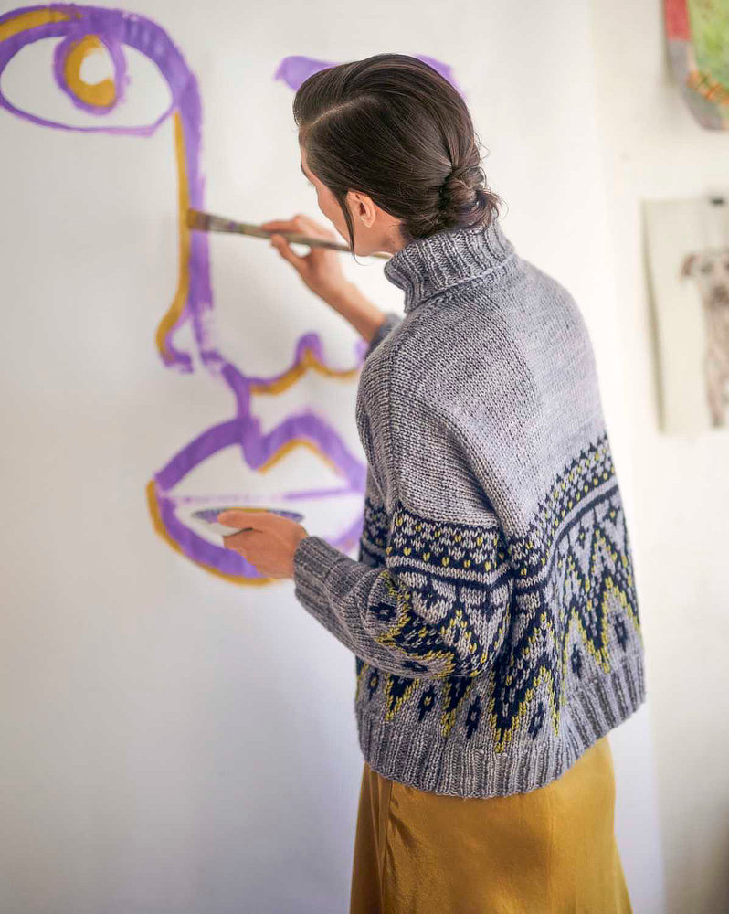 DIY-Wollpaket PULLOVER MIT NORWEGERMUSTER Gr. S - Brigitte