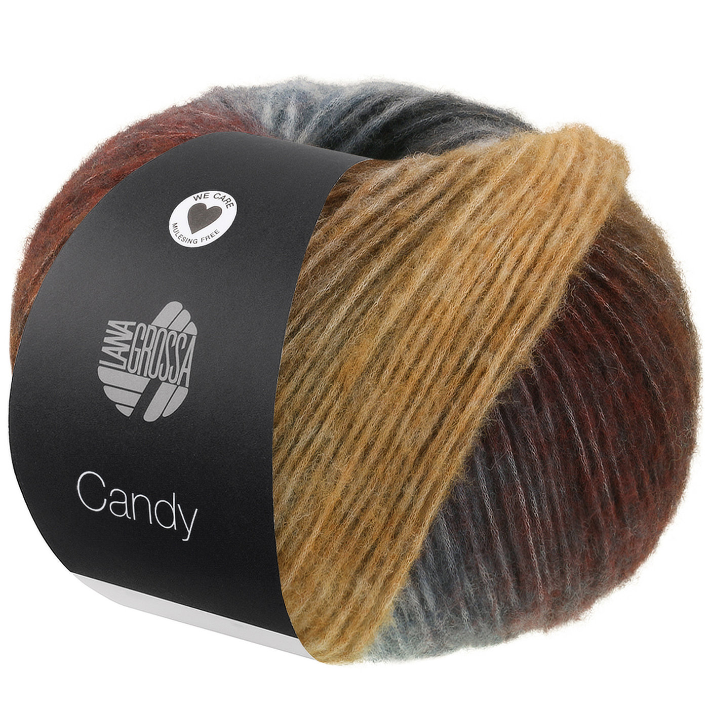 CANDY - 010 Hellgrau/Grau/Dunkelgrau/Schwarz/Dunkel-/Graubraun/Camel/Stahlblau/Rotbraun/Rosenholz/Wollweiß - Lana Grossa