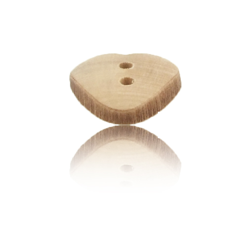 Herzförmiger Holzknopf - Union Knopf