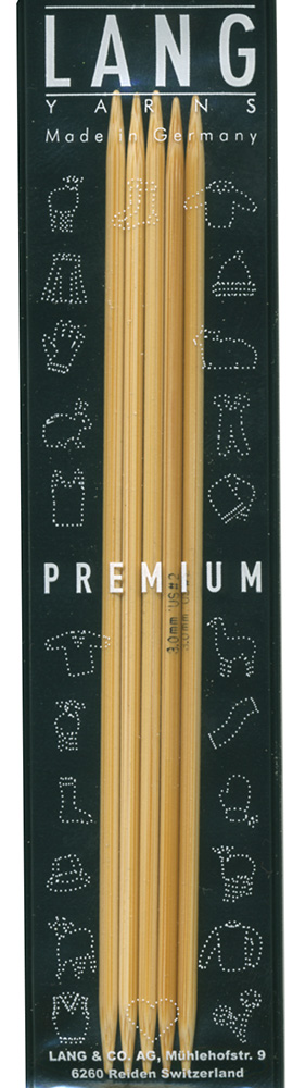 Strumpfstricknadeln Bambus 20cm - 6,0 mm - Addi