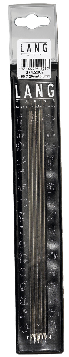 Strumpfstricknadeln Stahl 20cm - 2,5 mm - Addi